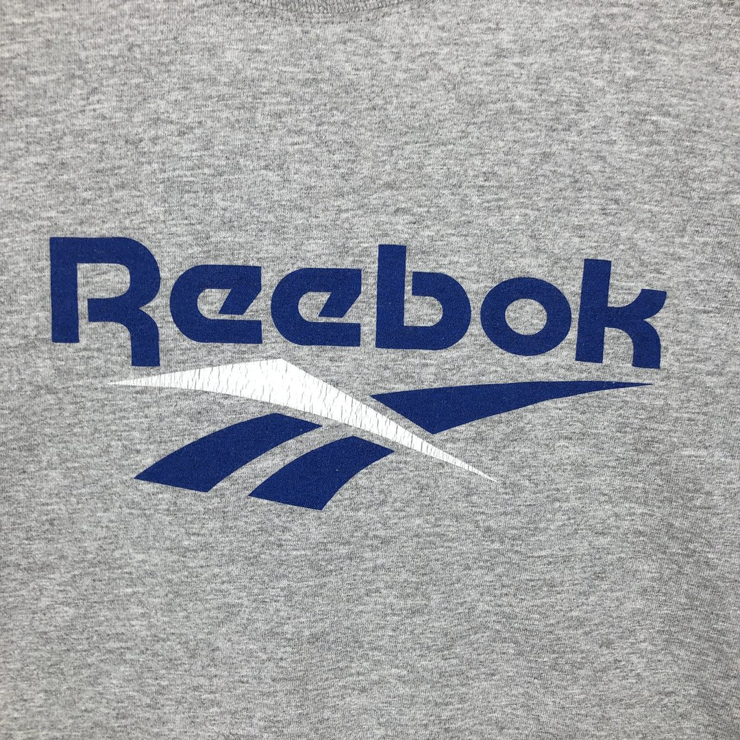90s-00'S Reebok Long-Sleeve T-Shirt, Men's XXL equivalent, Vintage cotton gray type Vintage Second Hand
