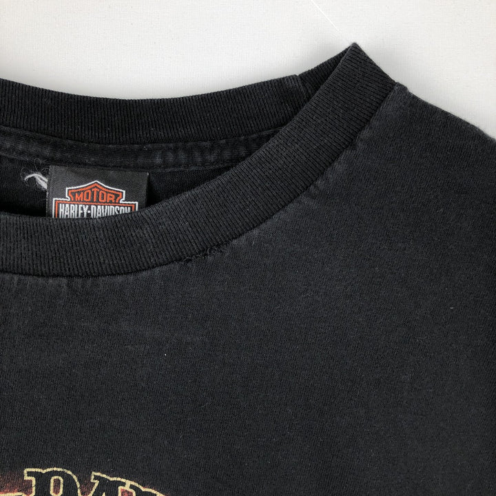 Harley-Davidson Pin-up Girl Motorcycle Long-Sleeve T-Shirt (Men's XXL equivalent) unclear black type Vintage Second Hand