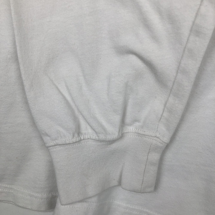 2000'S Harley-Davidson Motorcycle V-Neck Long-Sleeve T-Shirt (Men's XL equivalent) cotton white type Vintage Second Hand