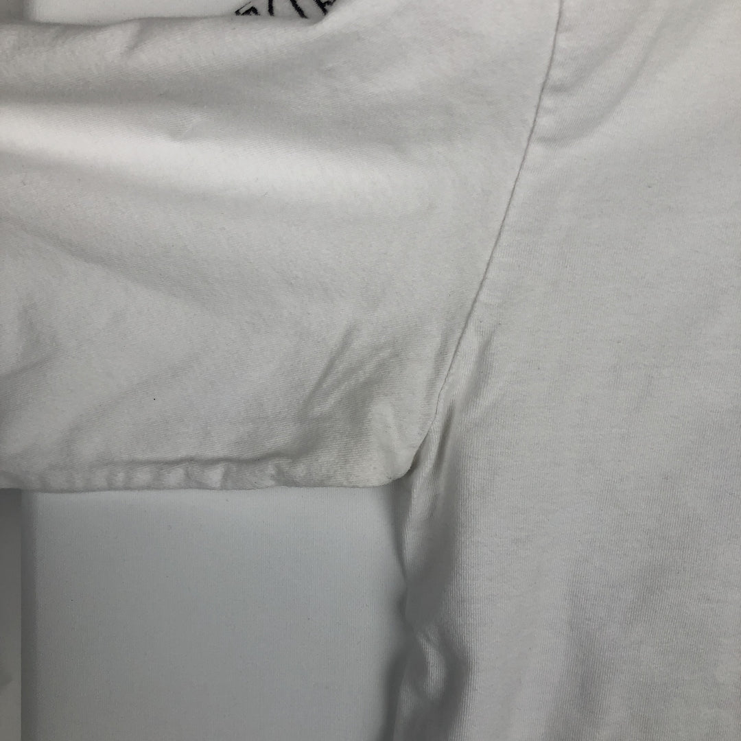 2000'S Harley-Davidson Motorcycle V-Neck Long-Sleeve T-Shirt (Men's XL equivalent) cotton white type Vintage Second Hand
