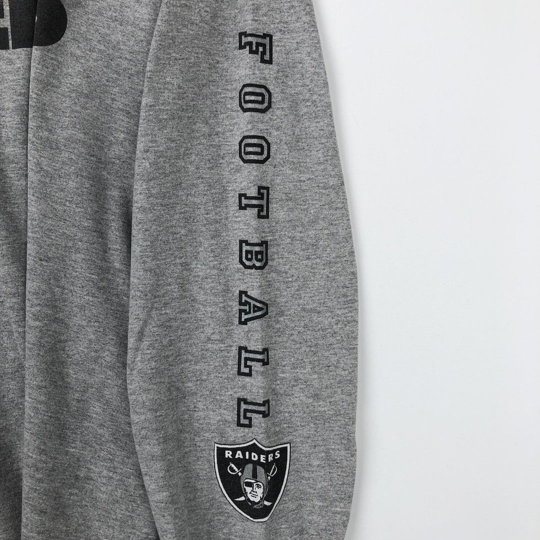 HEAT-LOK NFL LAS VEGAS RAIDERS Long-Sleeve T-Shirt (Men's XL equivalent) cotton gray type Vintage Second Hand