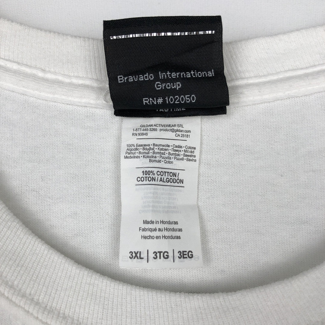 Big size Harley-Davidson long T-shirt, men's XXXL equivalent cotton white type Vintage Second Hand