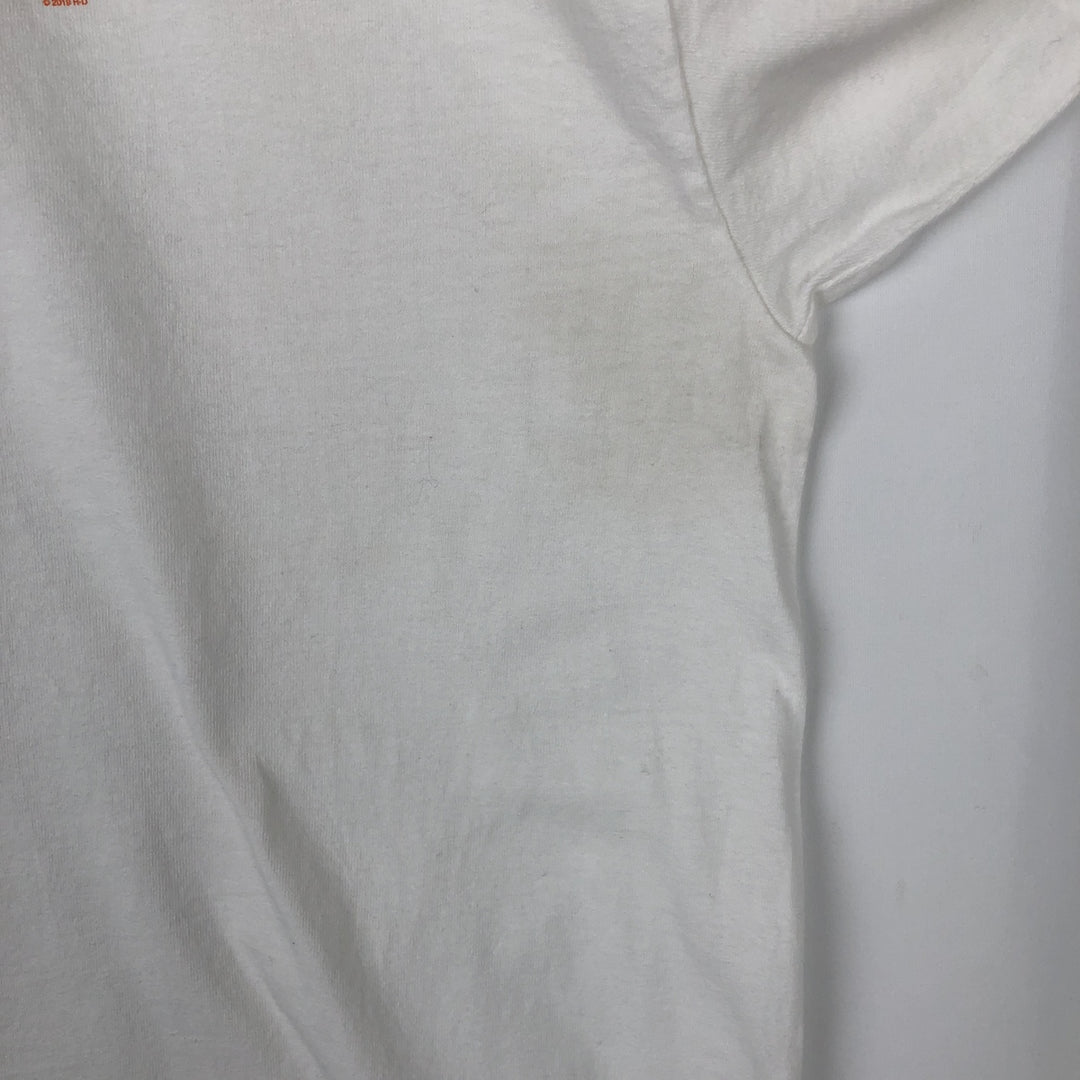 Big size Harley-Davidson long T-shirt, men's XXXL equivalent cotton white type Vintage Second Hand