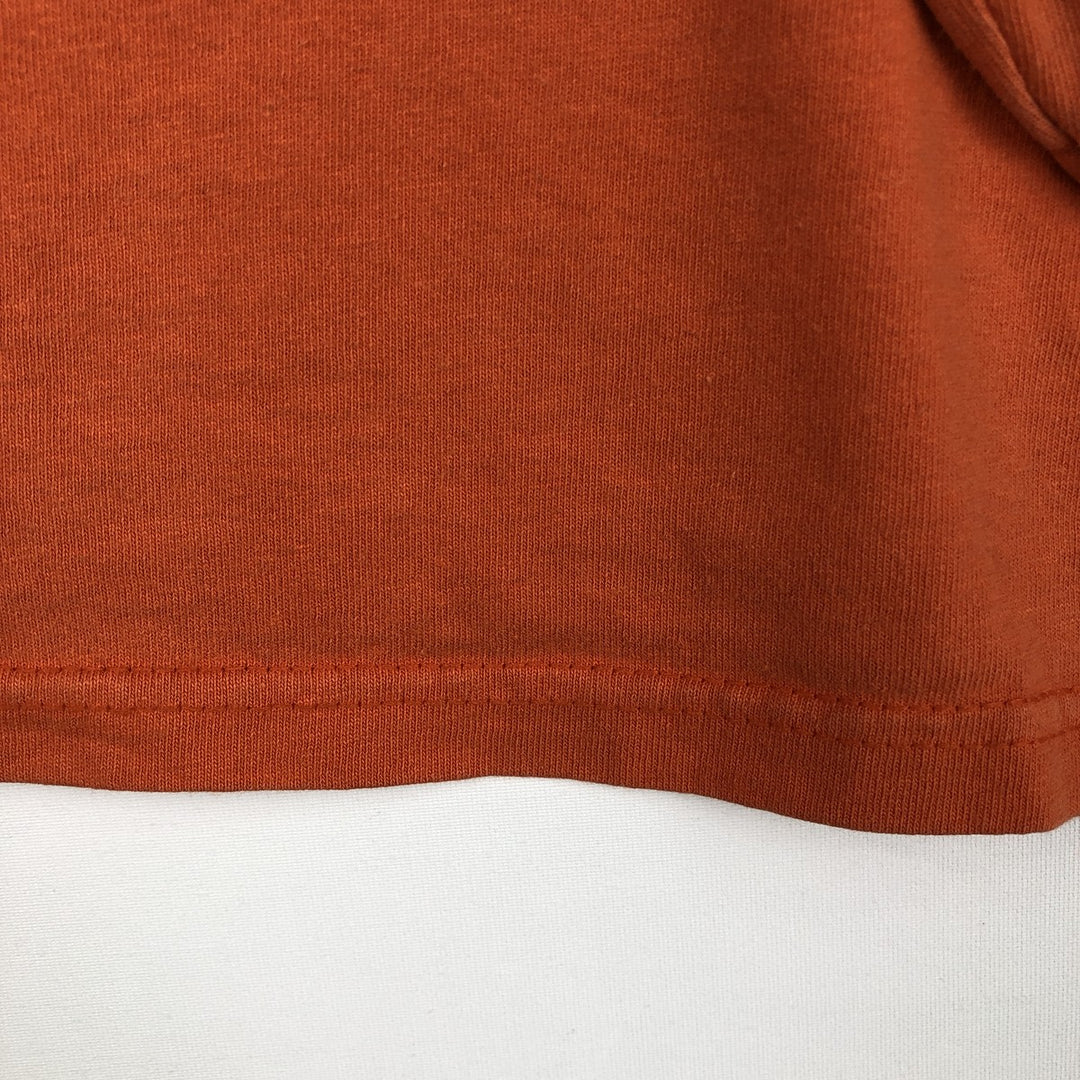 Delta DELTA Stars and Stripes Fire Pattern Motorcycle Long-Sleeve T-Shirt (Men's XL equivalent) cotton orange type Vintage Second Hand