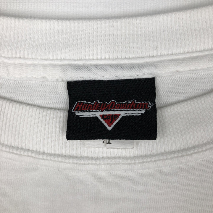 90'S Harley-Davidson Motorcycle Long-Sleeve T-Shirt, Made in USA, Men's XL (approx.), Vintage cotton white type Vintage Second Hand
