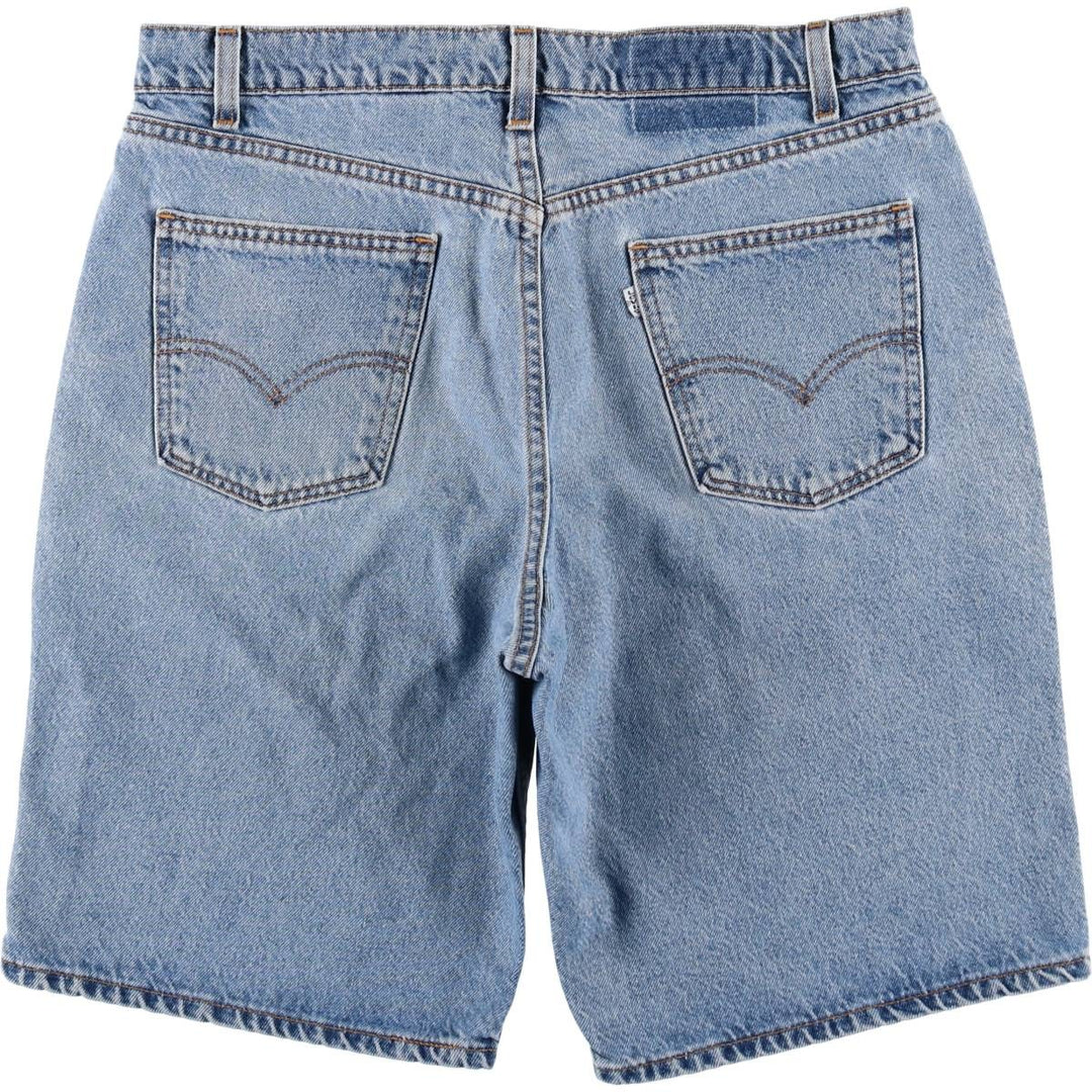 90'S Levi's 550 Relaxed Fit 36550-0214 Denim Shorts, Made in USA, Men's W35 (approx.) cotton blue type Vintage Second Hand