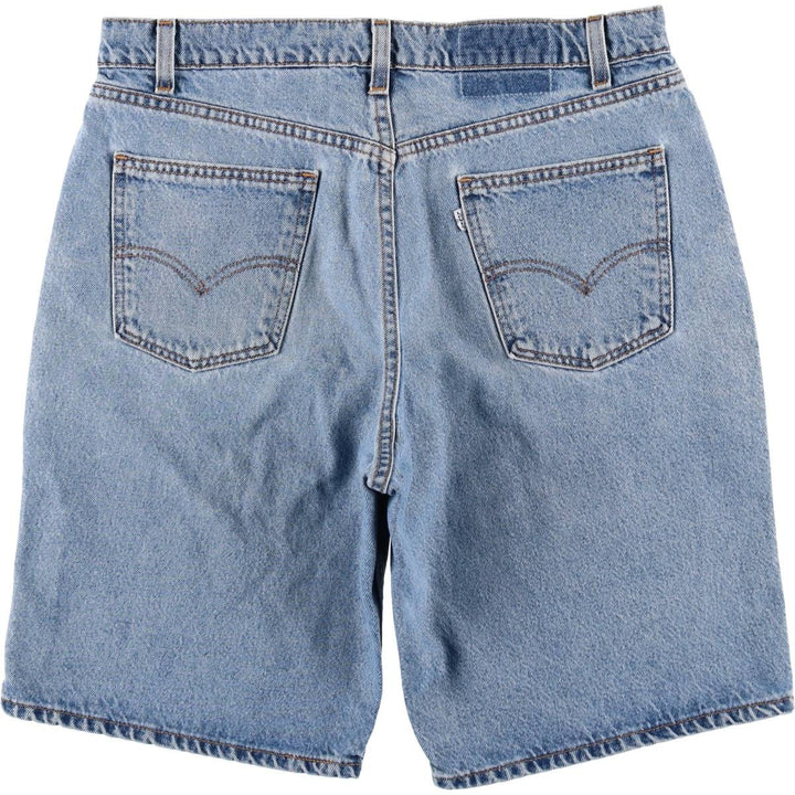 90'S Levi's 550 Relaxed Fit 36550-0214 Denim Shorts, Made in USA, Men's W35 (approx.) cotton blue type Vintage Second Hand