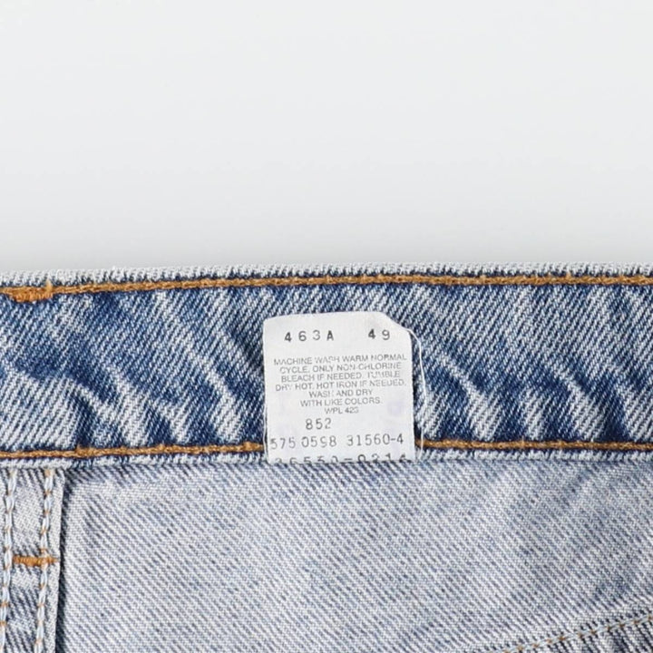 90'S Levi's 550 Relaxed Fit 36550-0214 Denim Shorts, Made in USA, Men's W35 (approx.) cotton blue type Vintage Second Hand