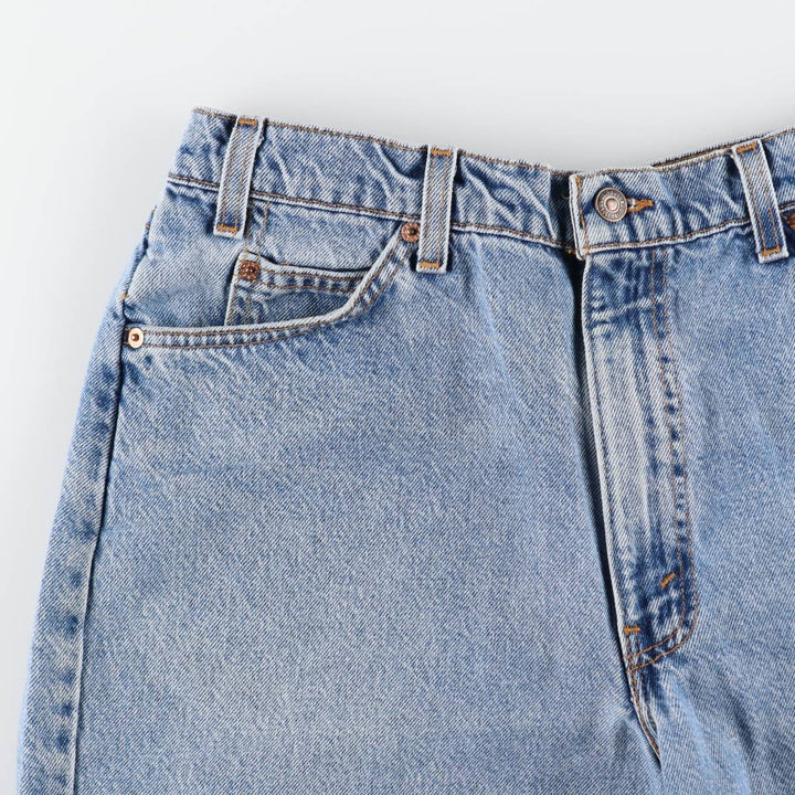 90'S Levi's 550 Relaxed Fit 36550-0214 Denim Shorts, Made in USA, Men's W35 (approx.) cotton blue type Vintage Second Hand