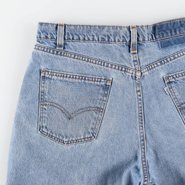 90'S Levi's 550 Relaxed Fit 36550-0214 Denim Shorts, Made in USA, Men's W35 (approx.) cotton blue type Vintage Second Hand