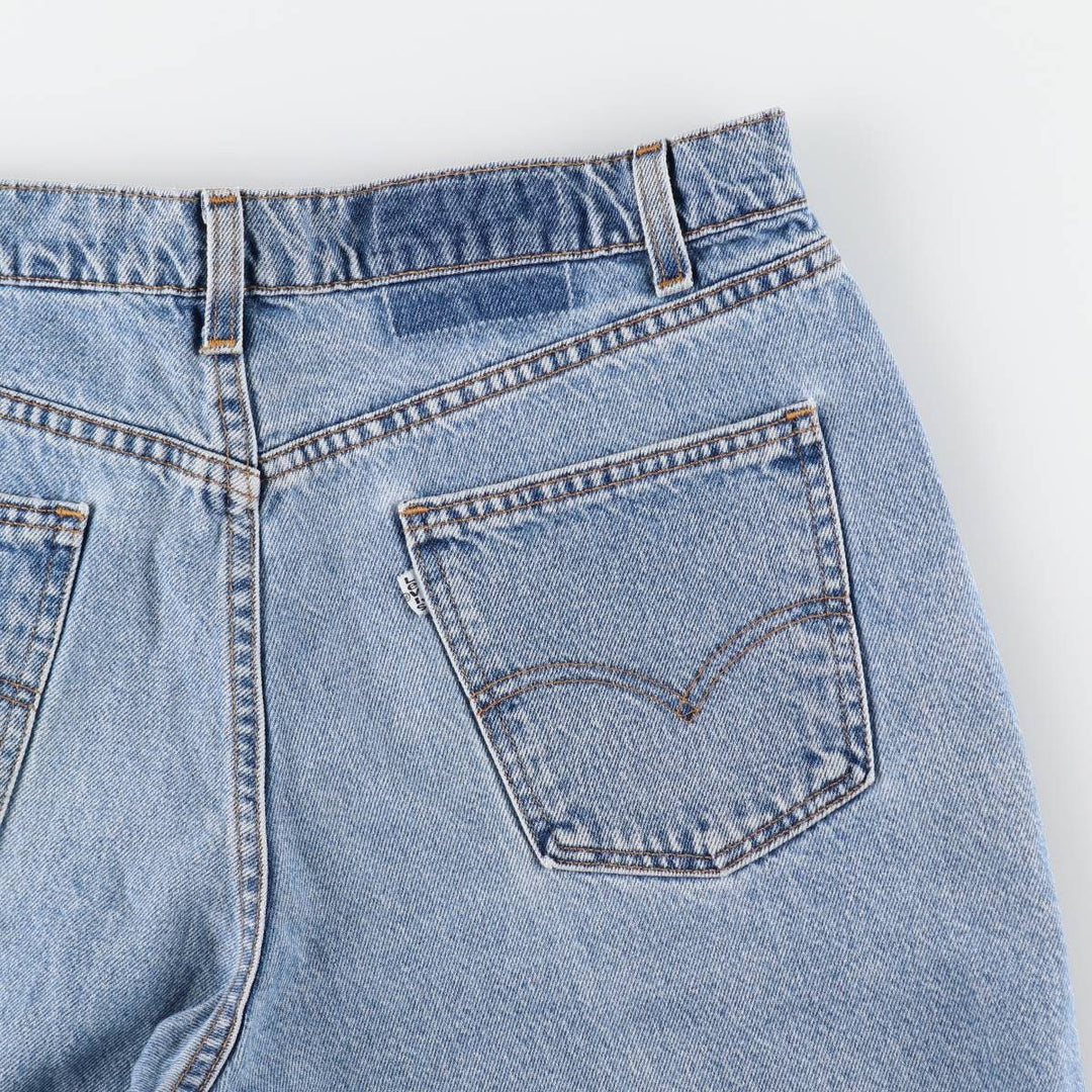 90'S Levi's 550 Relaxed Fit 36550-0214 Denim Shorts, Made in USA, Men's W35 (approx.) cotton blue type Vintage Second Hand