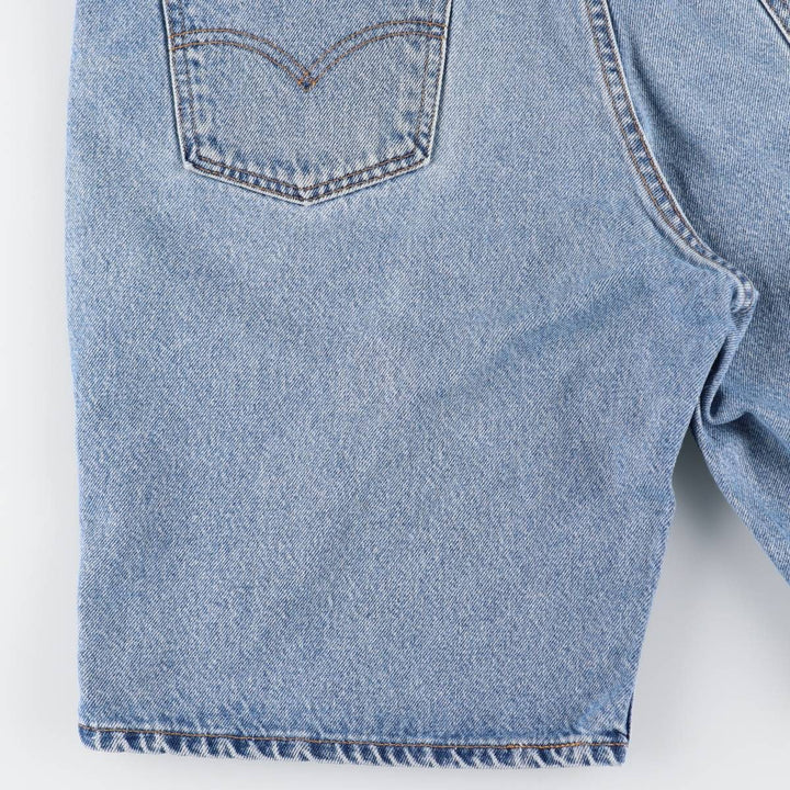 90'S Levi's 550 Relaxed Fit 36550-0214 Denim Shorts, Made in USA, Men's W35 (approx.) cotton blue type Vintage Second Hand