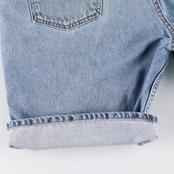 90'S Levi's 550 Relaxed Fit 36550-0214 Denim Shorts, Made in USA, Men's W35 (approx.) cotton blue type Vintage Second Hand