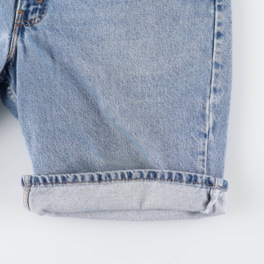 90'S Levi's 550 Relaxed Fit 36550-0214 Denim Shorts, Made in USA, Men's W35 (approx.) cotton blue type Vintage Second Hand