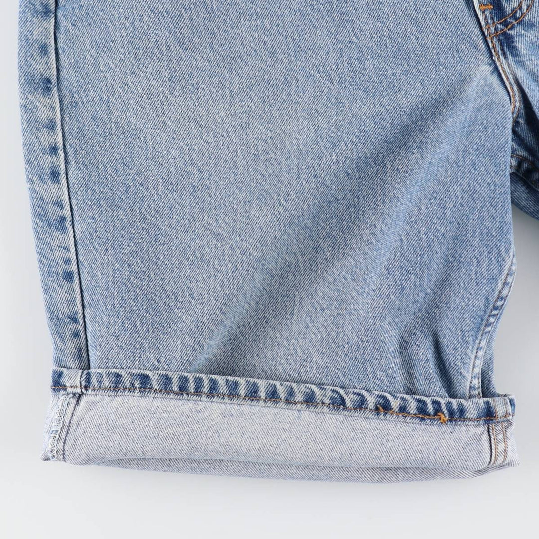 90'S Levi's 550 Relaxed Fit 36550-0214 Denim Shorts, Made in USA, Men's W35 (approx.) cotton blue type Vintage Second Hand