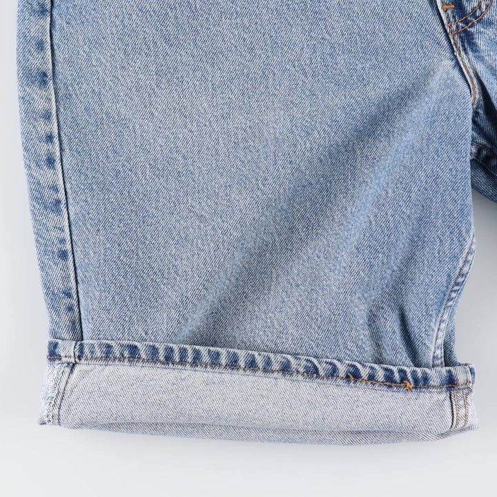 90'S Levi's 550 Relaxed Fit 36550-0214 Denim Shorts, Made in USA, Men's W35 (approx.) cotton blue type Vintage Second Hand