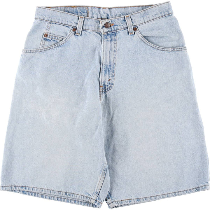 90'S Levi's 550 Relaxed Fit Orange Tab Denim Shorts, Half Pants, Jorts, Men's, W32, Vintage unclear Blue type light blue Vintage Second Hand
