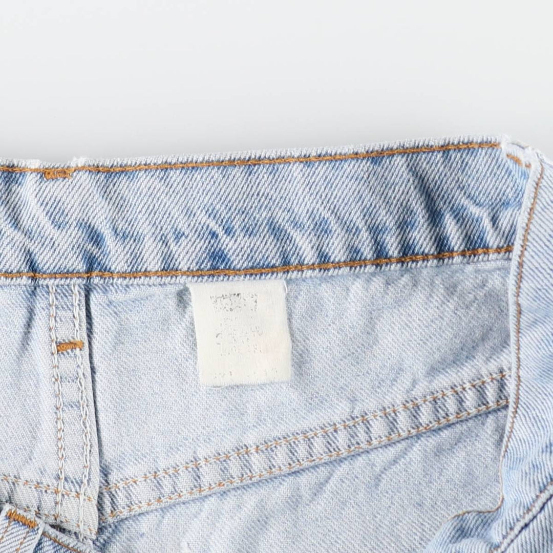90'S Levi's 550 Relaxed Fit Orange Tab Denim Shorts, Half Pants, Jorts, Men's, W32, Vintage unclear Blue type light blue Vintage Second Hand