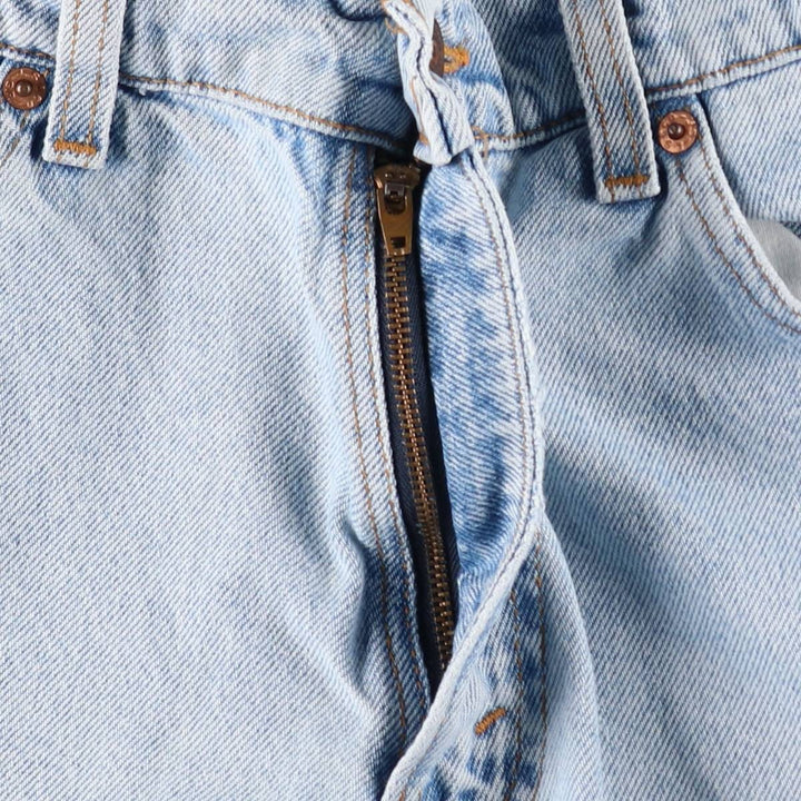 90'S Levi's 550 Relaxed Fit Orange Tab Denim Shorts, Half Pants, Jorts, Men's, W32, Vintage unclear Blue type light blue Vintage Second Hand
