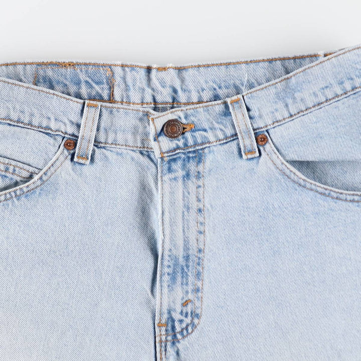90'S Levi's 550 Relaxed Fit Orange Tab Denim Shorts, Half Pants, Jorts, Men's, W32, Vintage unclear Blue type light blue Vintage Second Hand