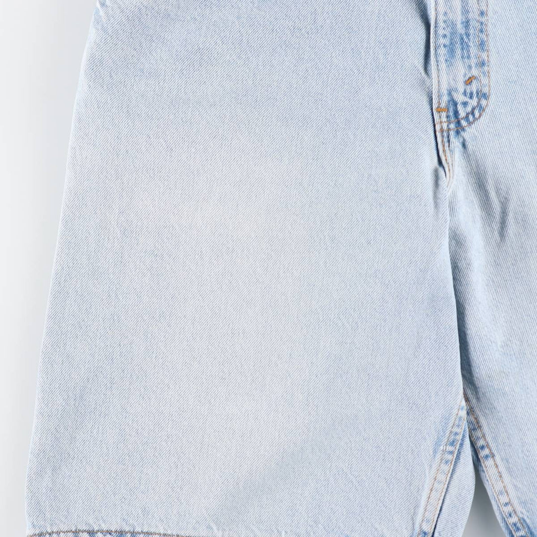 90'S Levi's 550 Relaxed Fit Orange Tab Denim Shorts, Half Pants, Jorts, Men's, W32, Vintage unclear Blue type light blue Vintage Second Hand