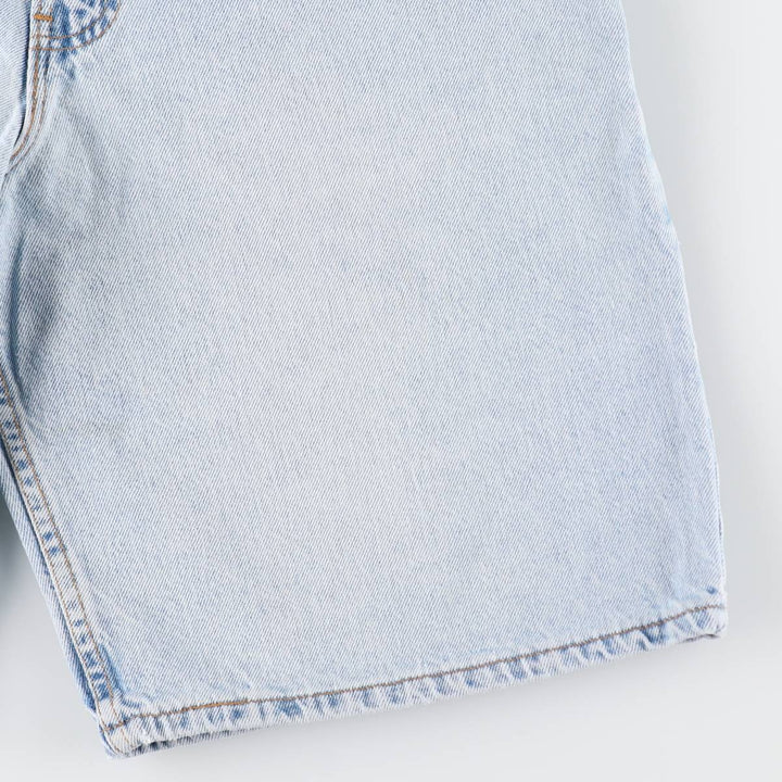 90'S Levi's 550 Relaxed Fit Orange Tab Denim Shorts, Half Pants, Jorts, Men's, W32, Vintage unclear Blue type light blue Vintage Second Hand
