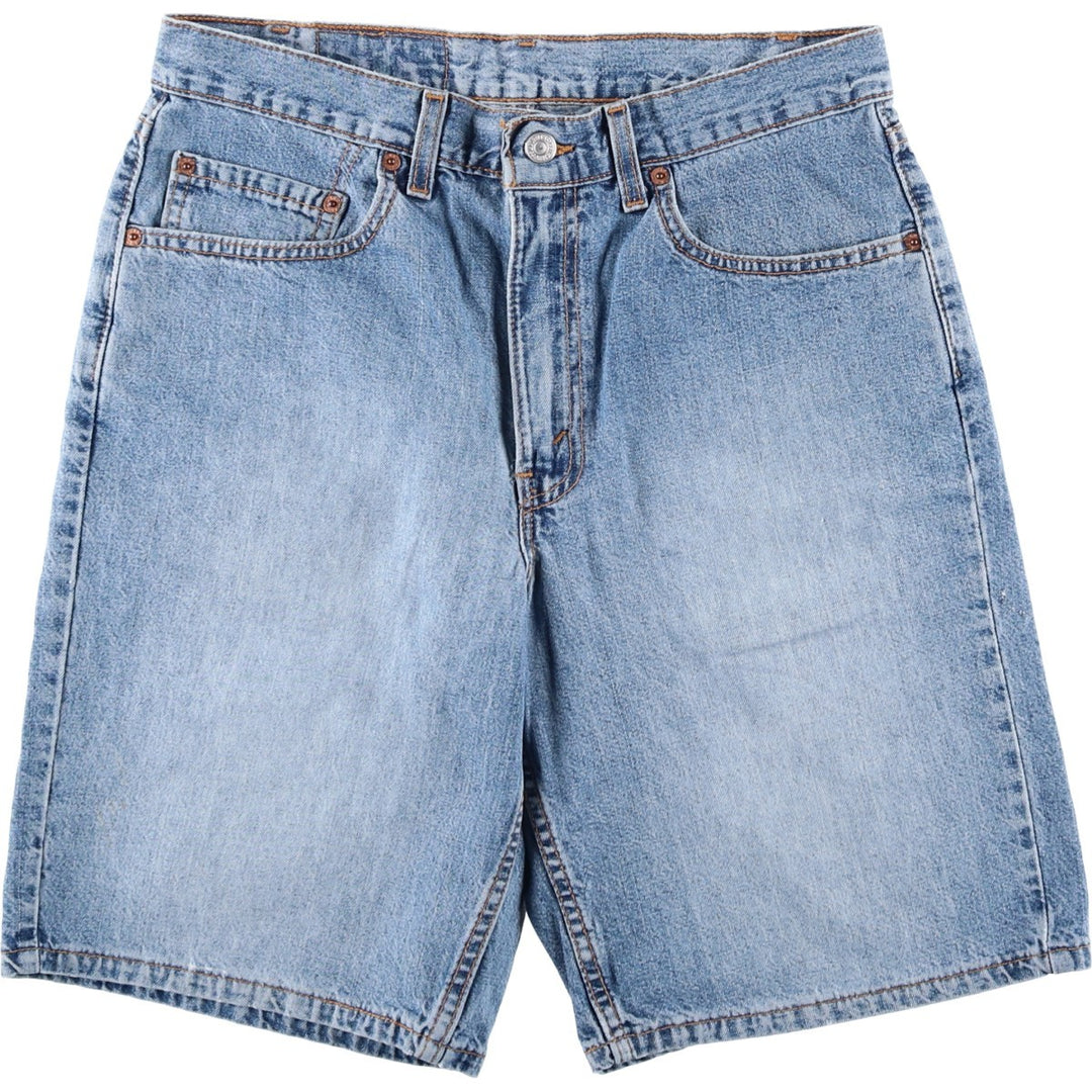 Levi's 550 Relaxed Fit Denim Shorts, Made in USA, Men's Size W33 (approx.) cotton blue type Vintage Second Hand