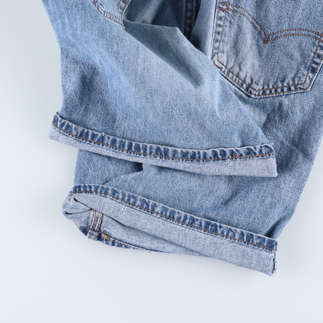 Levi's 550 Relaxed Fit Denim Shorts, Made in USA, Men's Size W33 (approx.) cotton blue type Vintage Second Hand