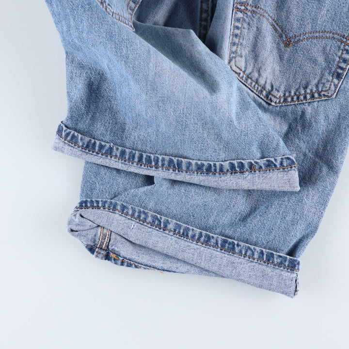 Levi's 550 Relaxed Fit Denim Shorts, Made in USA, Men's Size W33 (approx.) cotton blue type Vintage Second Hand