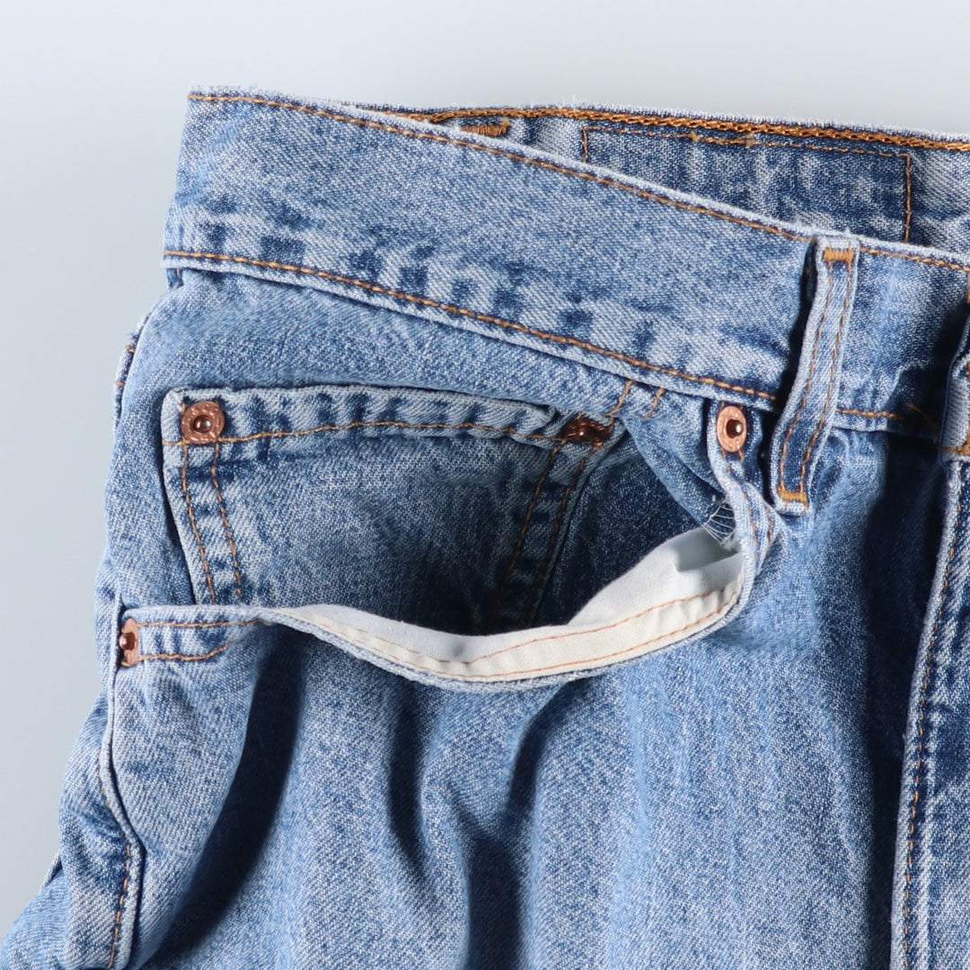 Levi's 550 Relaxed Fit Denim Shorts, Made in USA, Men's Size W33 (approx.) cotton blue type Vintage Second Hand