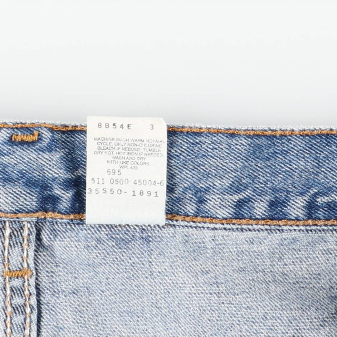 90s-00'S Levi's 550 Relaxed Fit Denim Shorts, Made in USA, Men's W37 (approx.) cotton Blue type light blue Vintage Second Hand