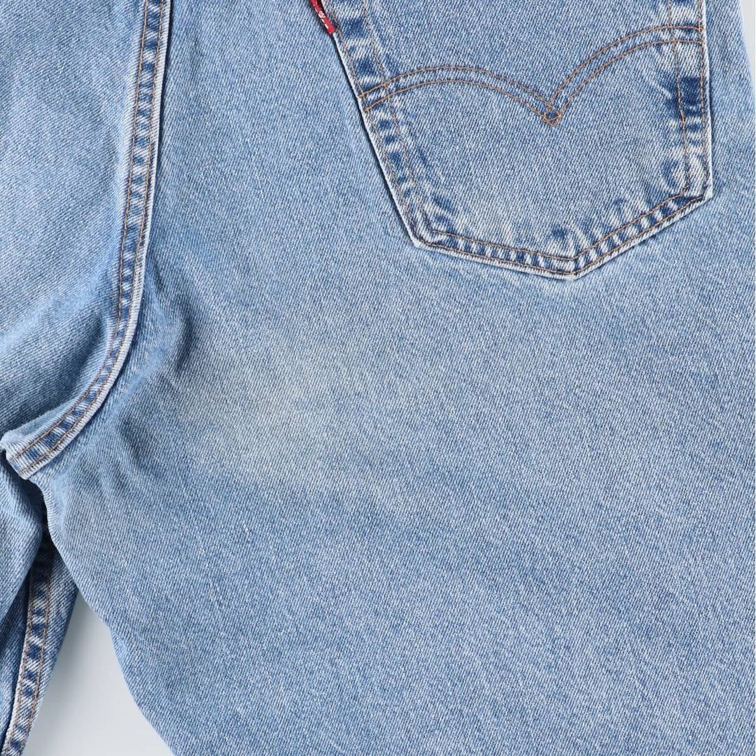 90s-00'S Levi's 550 Relaxed Fit Denim Shorts, Made in USA, Men's W37 (approx.) cotton Blue type light blue Vintage Second Hand