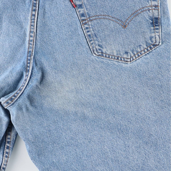 90s-00'S Levi's 550 Relaxed Fit Denim Shorts, Made in USA, Men's W37 (approx.) cotton Blue type light blue Vintage Second Hand