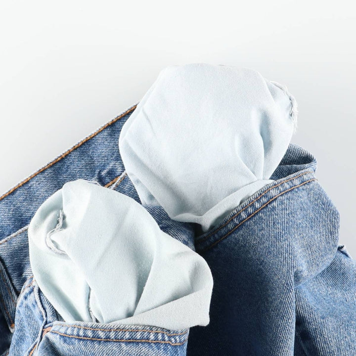 90s-00'S Levi's 550 Relaxed Fit Denim Shorts, Made in USA, Men's W37 (approx.) cotton Blue type light blue Vintage Second Hand