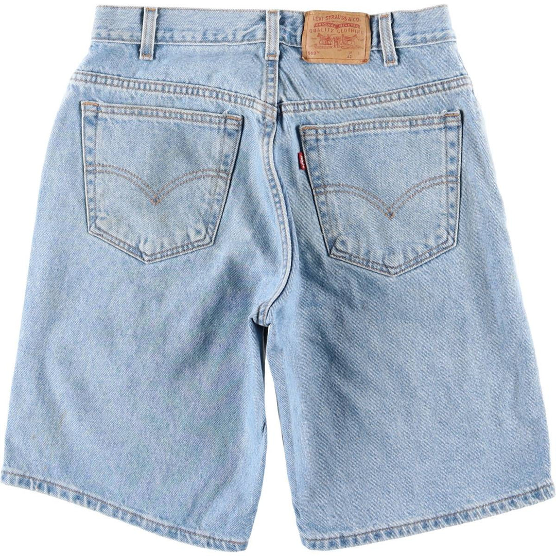 90s-00'S Levi's 569 Denim Shorts, Made in USA, Men's W32 (approx.) cotton Blue type light blue Vintage Second Hand