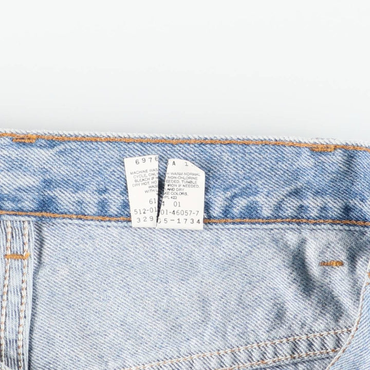 90s-00'S Levi's 569 Denim Shorts, Made in USA, Men's W32 (approx.) cotton Blue type light blue Vintage Second Hand