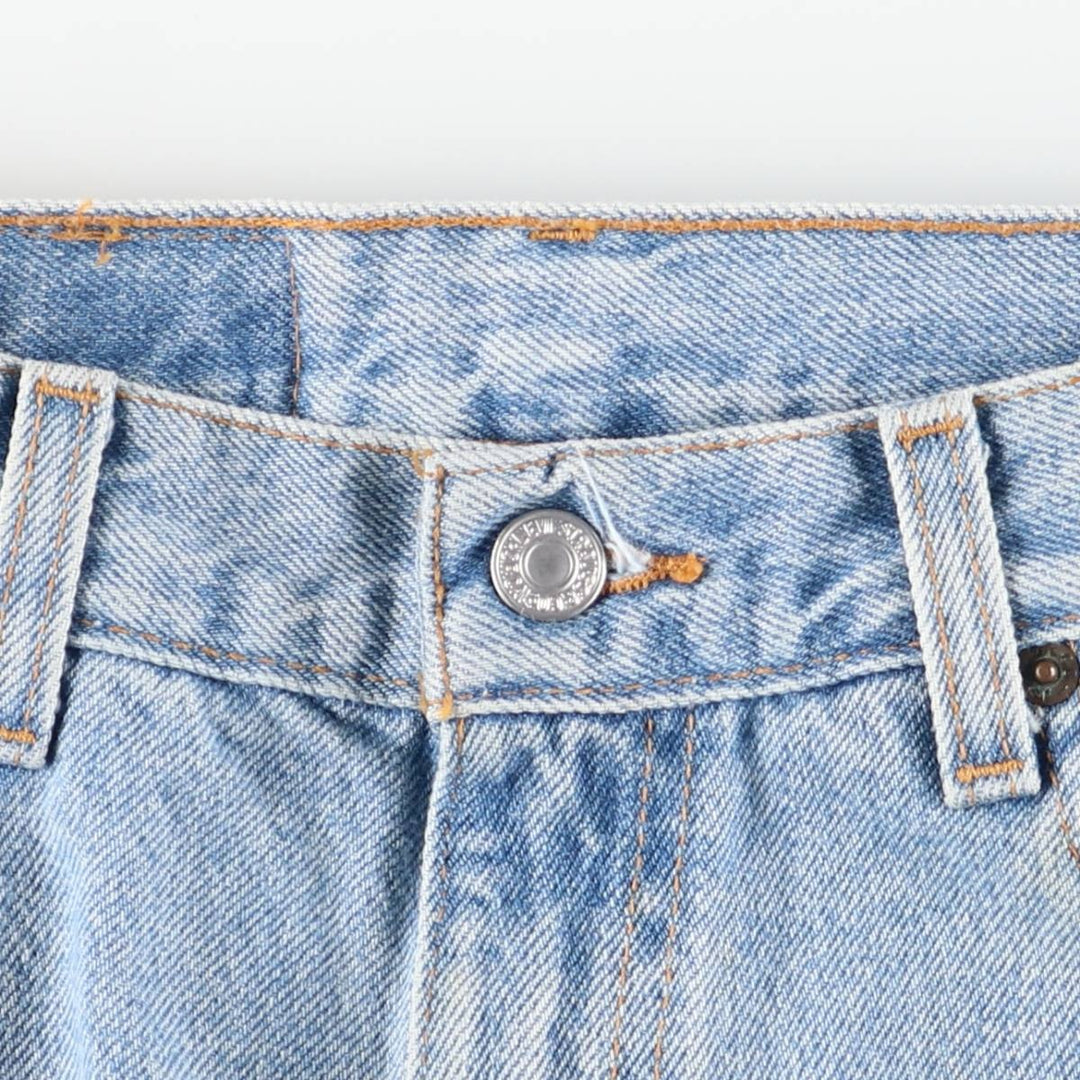 90s-00'S Levi's 569 Denim Shorts, Made in USA, Men's W32 (approx.) cotton Blue type light blue Vintage Second Hand