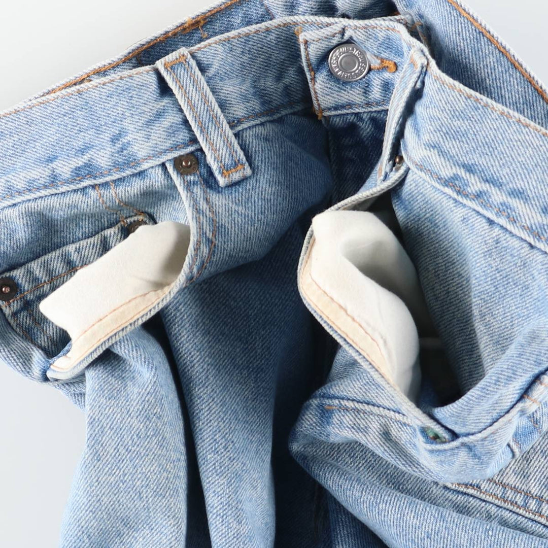 90s-00'S Levi's 569 Denim Shorts, Made in USA, Men's W32 (approx.) cotton Blue type light blue Vintage Second Hand