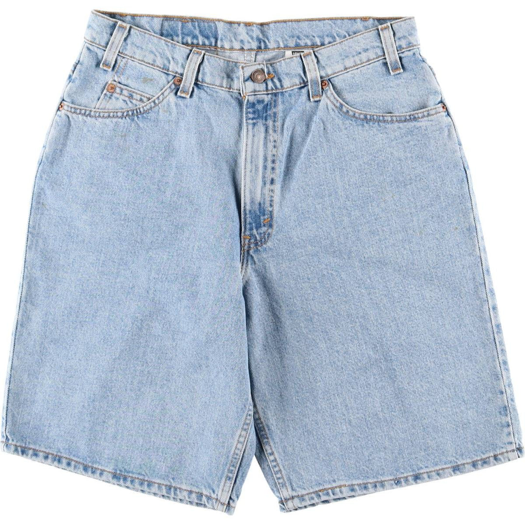 90s-00'S Levi's 560 Loose Fit Denim Shorts, Made in USA, Men's W33 (approx.) cotton Blue type light blue Vintage Second Hand