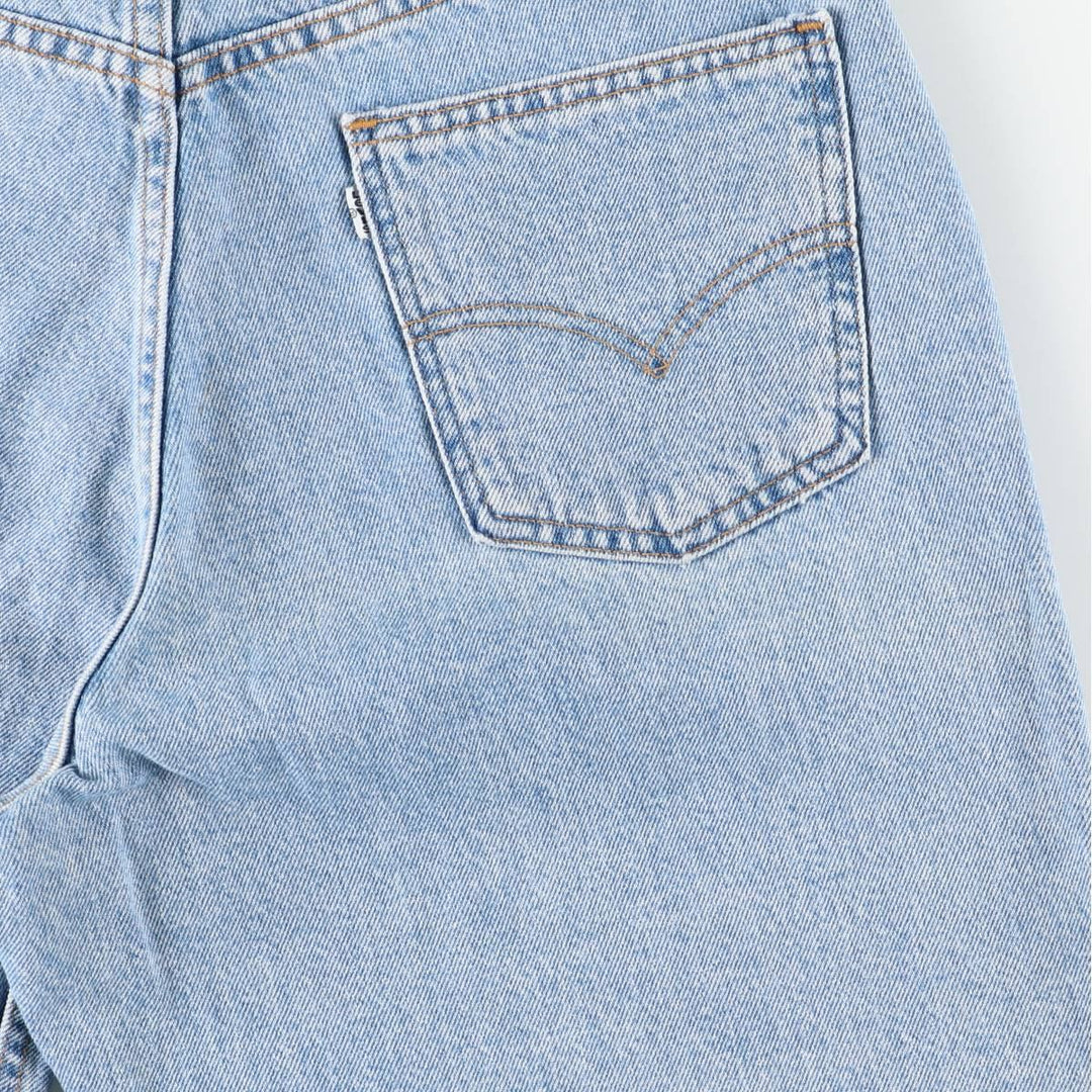 90s-00'S Levi's 560 Loose Fit Denim Shorts, Made in USA, Men's W33 (approx.) cotton Blue type light blue Vintage Second Hand