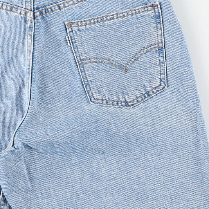 90s-00'S Levi's 560 Loose Fit Denim Shorts, Made in USA, Men's W33 (approx.) cotton Blue type light blue Vintage Second Hand