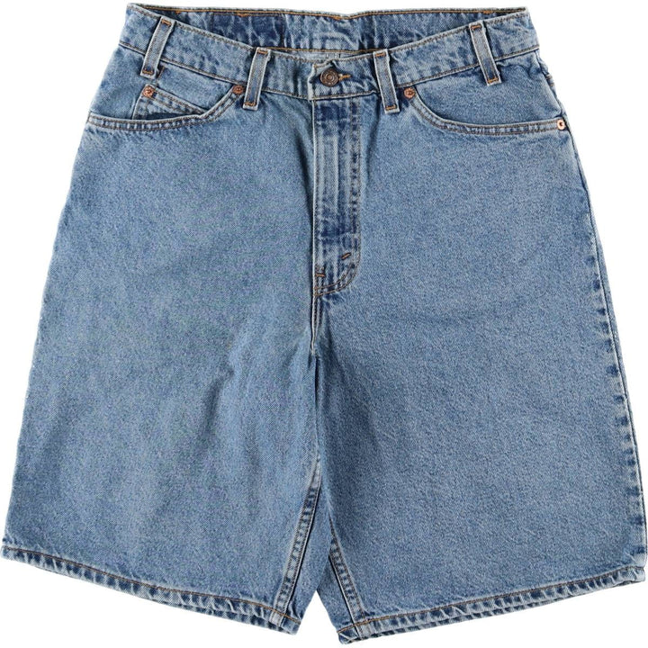 Levi's 560 Denim Shorts, Half Pants, Made in USA, Men's Size W33 (approx.) cotton Blue type light blue Vintage Second Hand