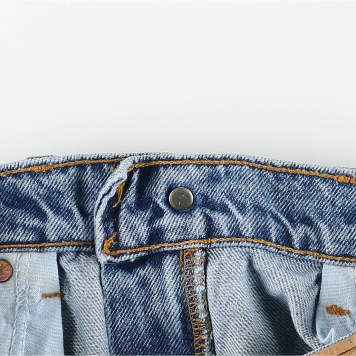 Levi's 560 Denim Shorts, Half Pants, Made in USA, Men's Size W33 (approx.) cotton Blue type light blue Vintage Second Hand