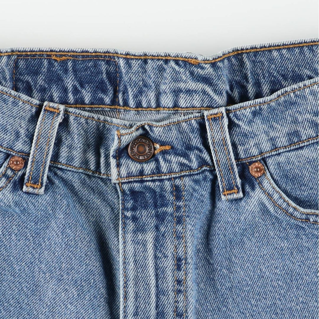 Levi's 560 Denim Shorts, Half Pants, Made in USA, Men's Size W33 (approx.) cotton Blue type light blue Vintage Second Hand
