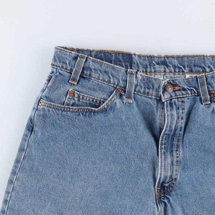 Levi's 560 Loose Fit Denim Shorts, Made in USA, Men's Size W34 (approx.) cotton blue type Vintage Second Hand