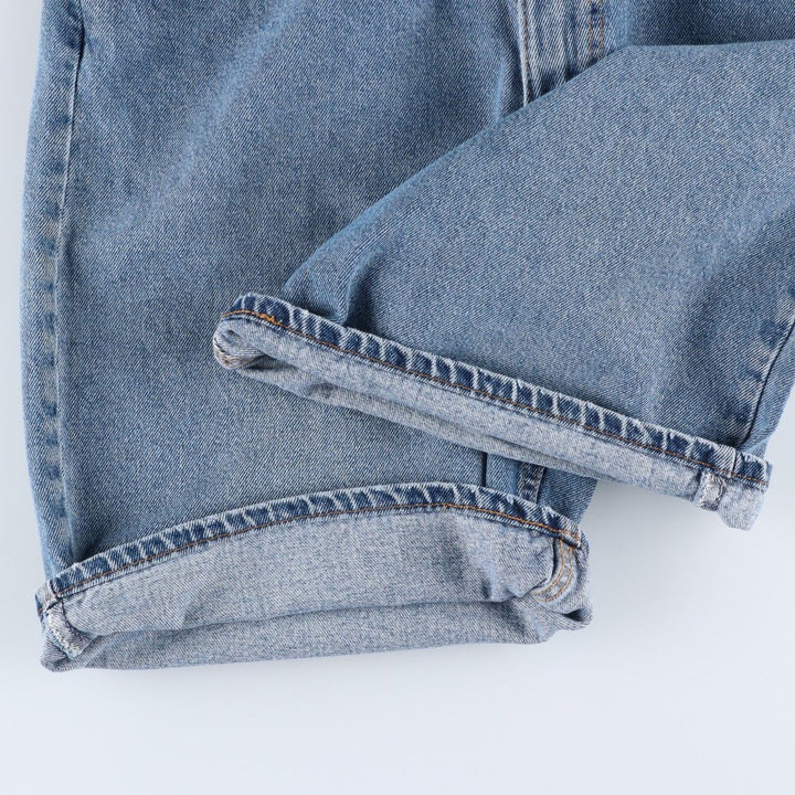 Levi's 560 Loose Fit Denim Shorts, Made in USA, Men's Size W34 (approx.) cotton blue type Vintage Second Hand