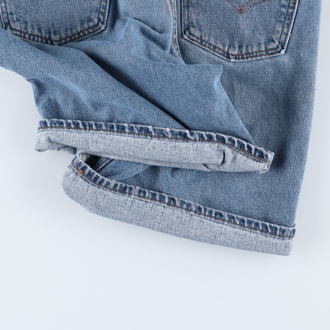 Levi's 560 Loose Fit Denim Shorts, Made in USA, Men's Size W34 (approx.) cotton blue type Vintage Second Hand