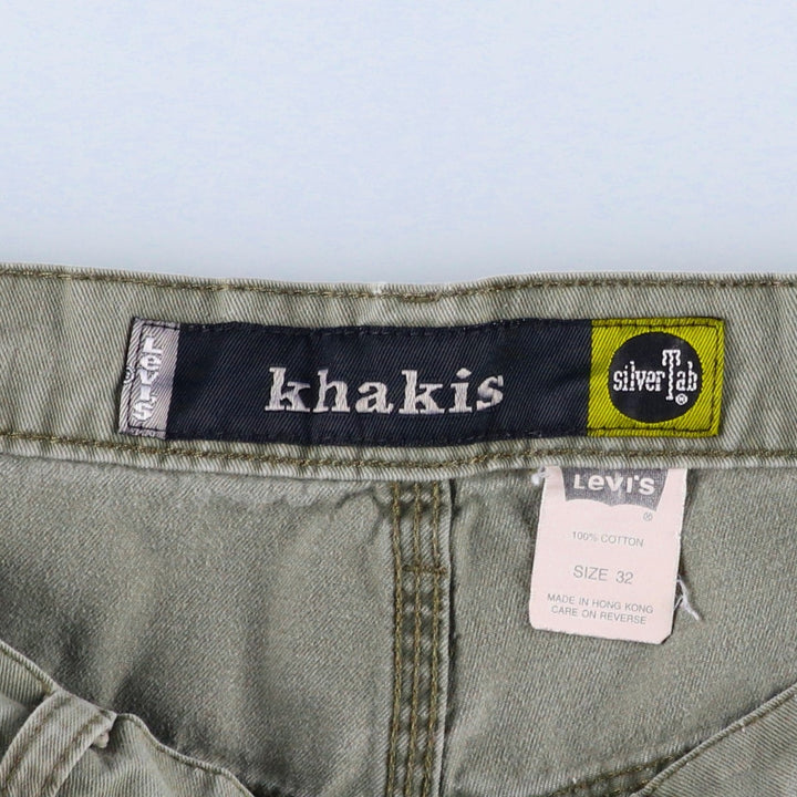 Levi's SILVER TAB Khakis Chino Shorts, Men's W32 (approx.) cotton Khaki type Vintage Second Hand