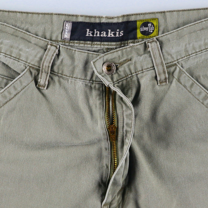 Levi's SILVER TAB Khakis Chino Shorts, Men's W32 (approx.) cotton Khaki type Vintage Second Hand