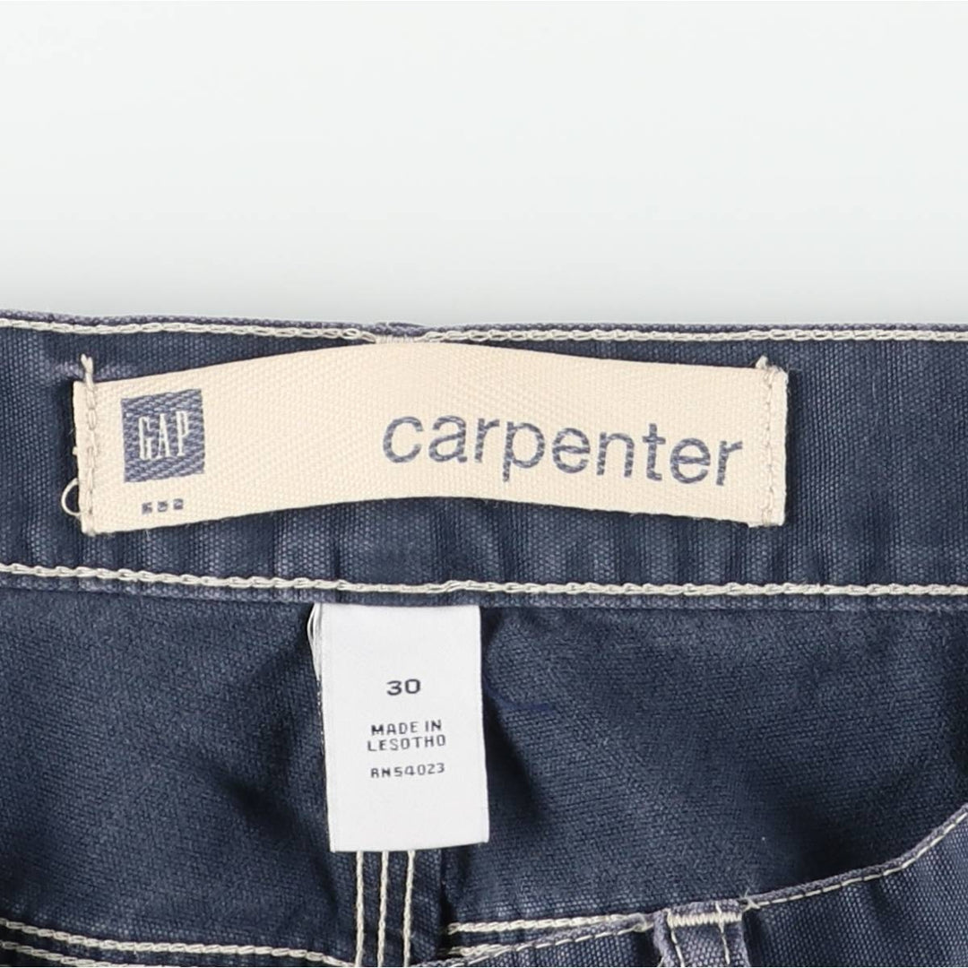 2000'S GAP Cotton Painter Shorts, Men's W32 (approx.) cotton navy blue type Vintage Second Hand